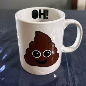 Fun Emoji Coffee Mug - White and Brown